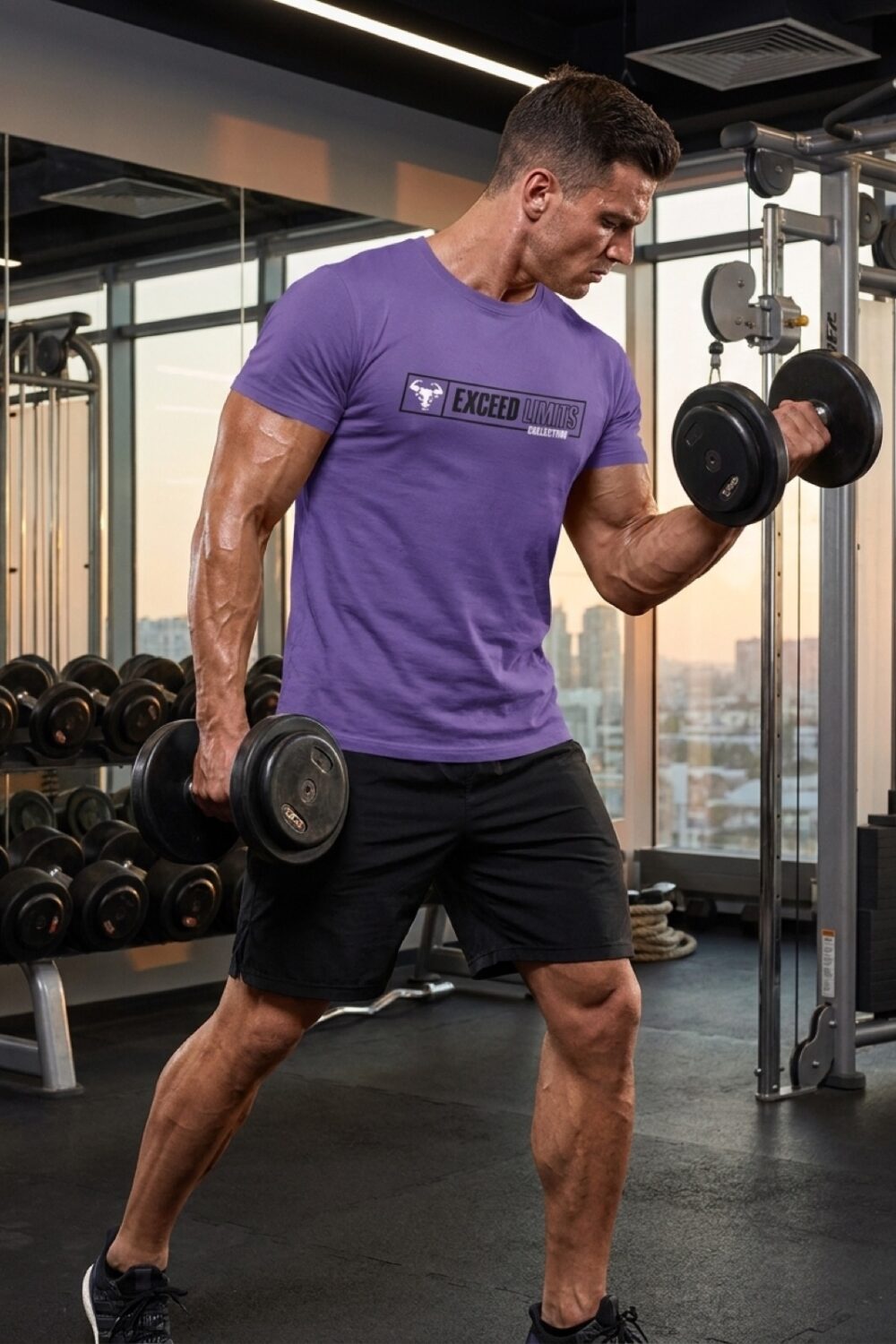 Chest Logo Tee Violett