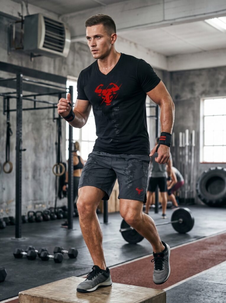 crimson-bull-tee Schwarz