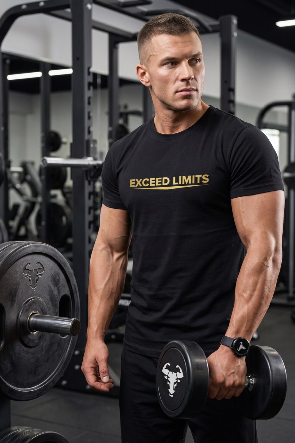 gold-line-tee Schwarz