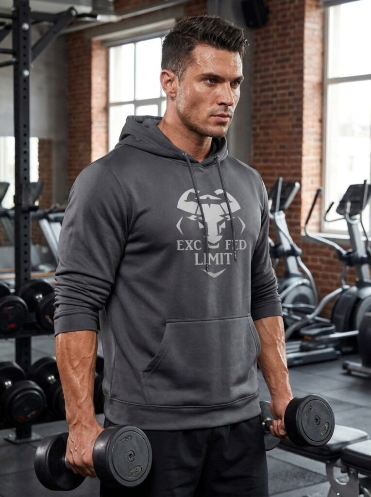 Heather Hoodie Grau meliert