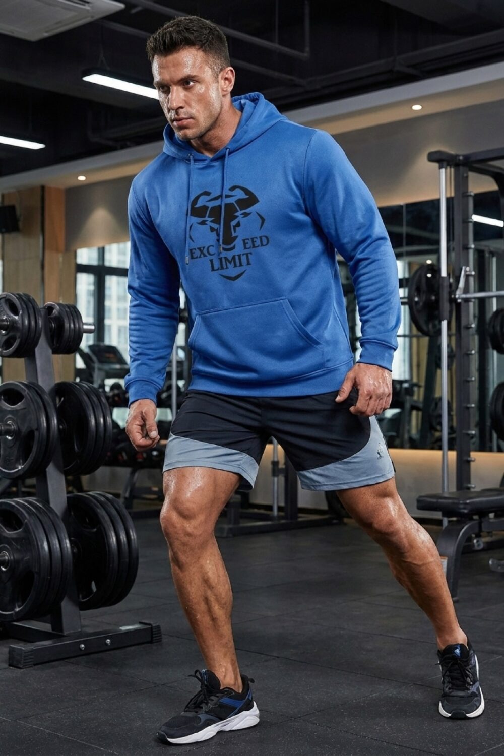 Heather Hoodie Hellblau meliert