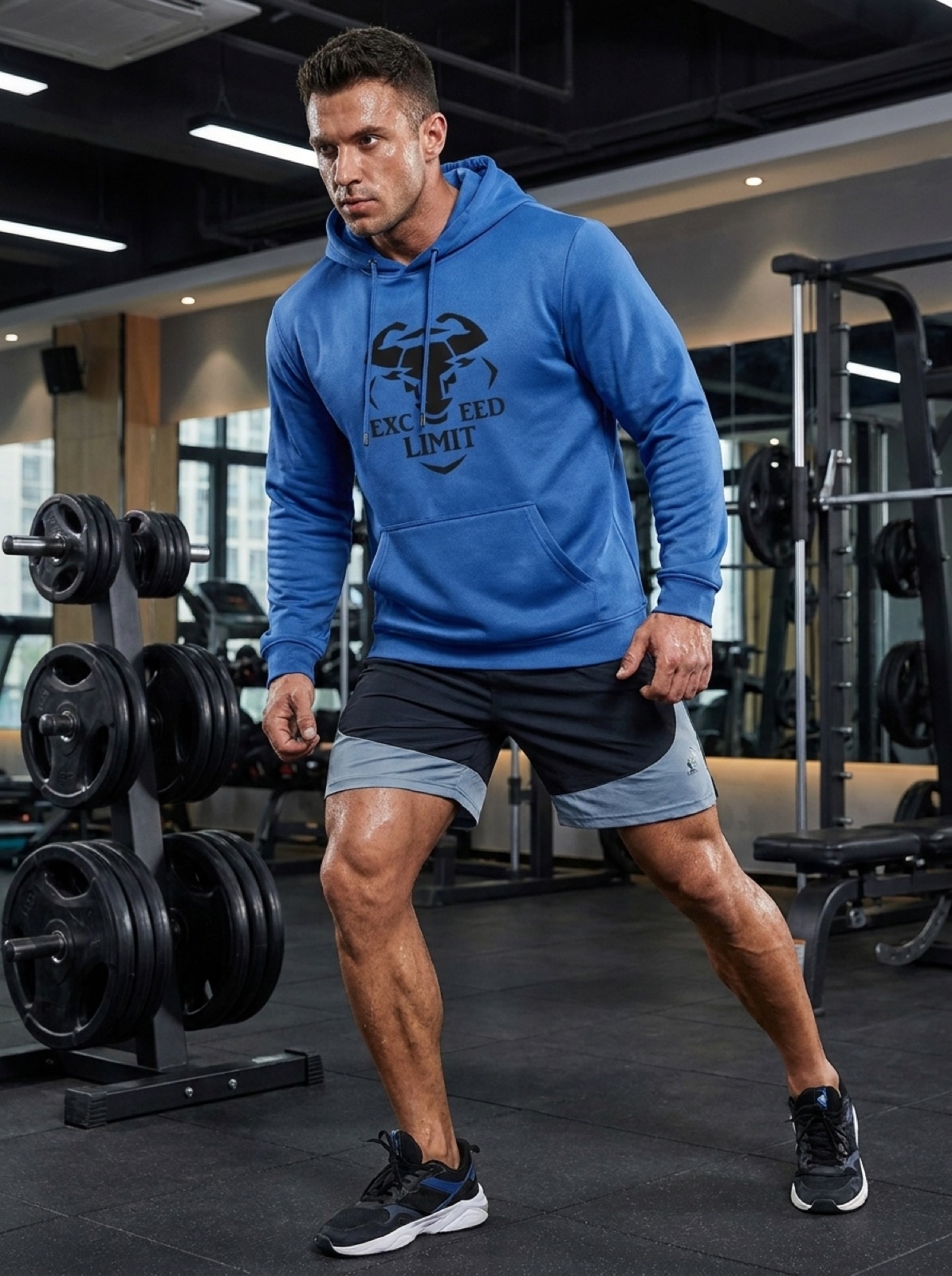 Heather Hoodie Hellblau meliert Heather Hoodie Hellblau meliert