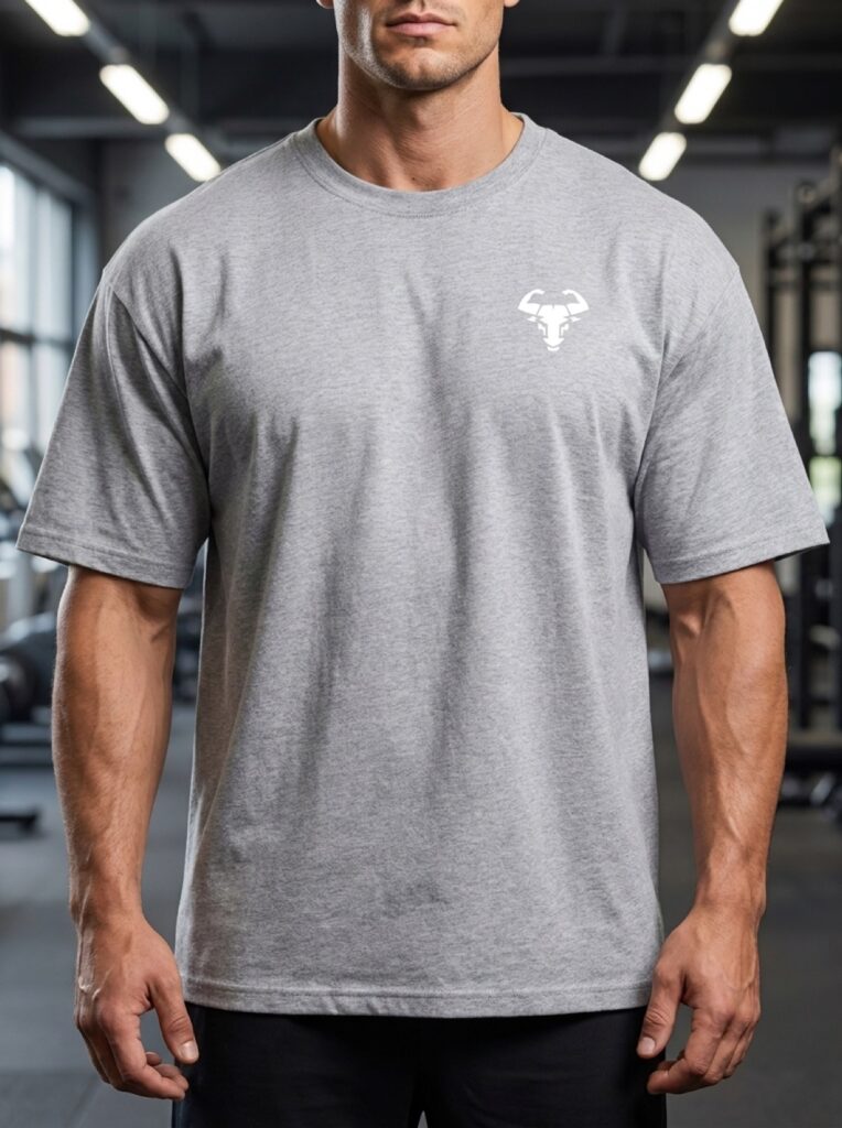 oversized-tee Grau