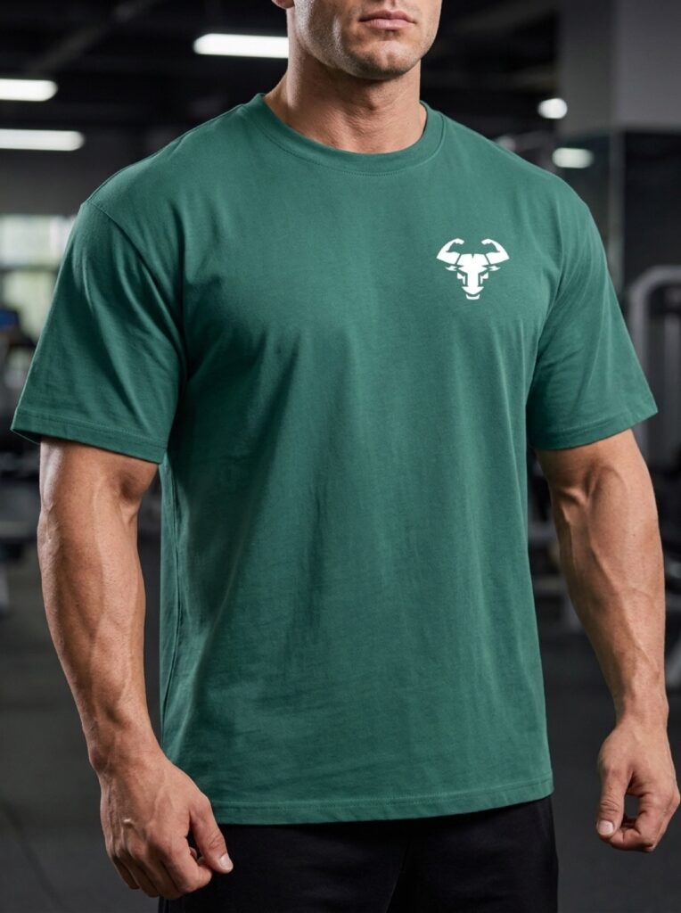 oversized-tee Salbeigrün