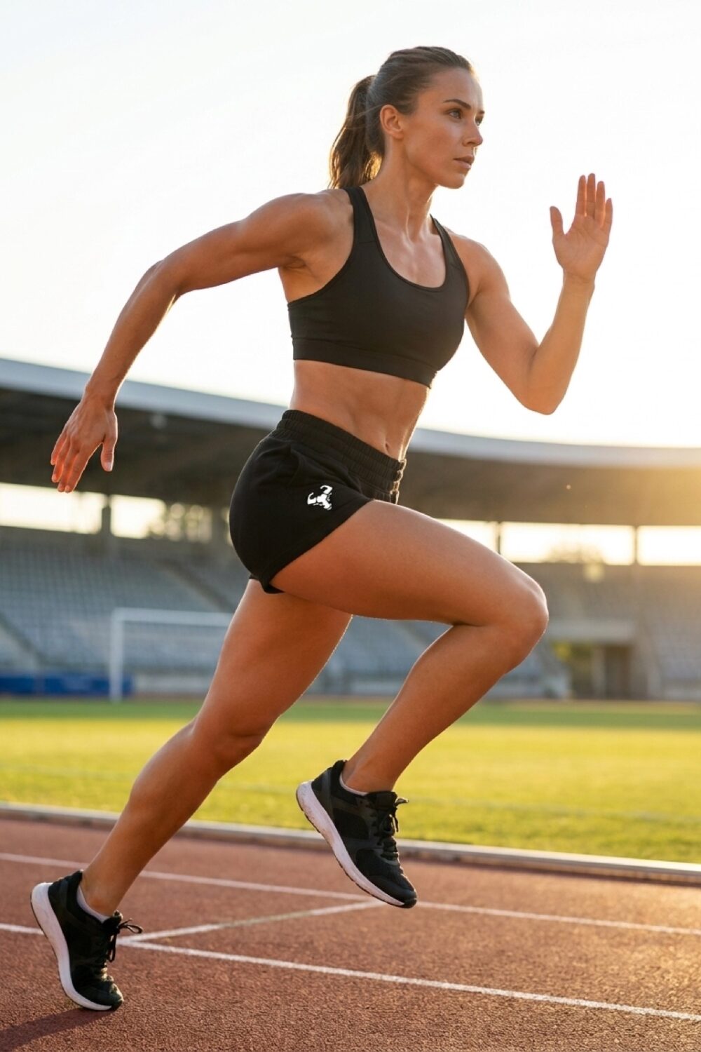 trainer-shorts Schwarz